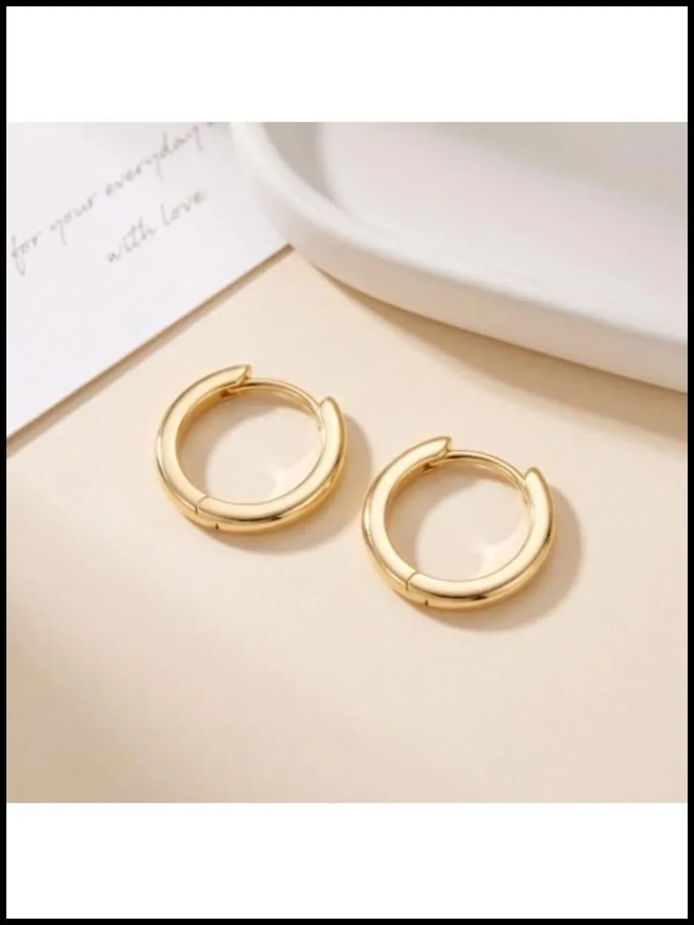 14K Gold Hoop Earrings for Women Small Huggie Earrings Hypoallergenic